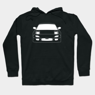 Mazda RX7 White Outline Hoodie